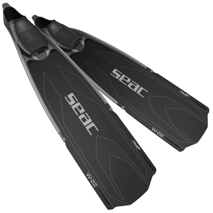 Freediving and Spearfishing Fins W-22 Black 45-46 Seac 71-59N-45-46