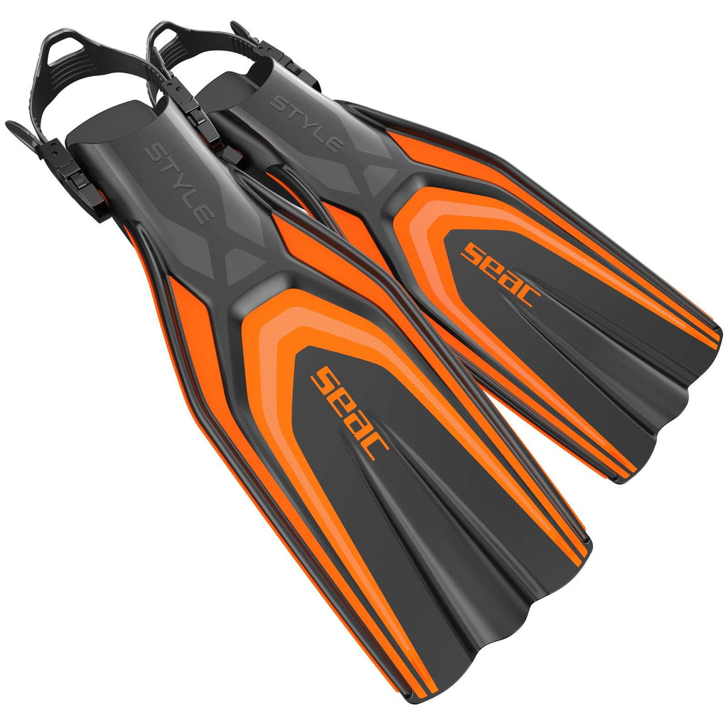 Diving Fins Style Orange S-M ~ 39-41 Seac 71-61O-S-M