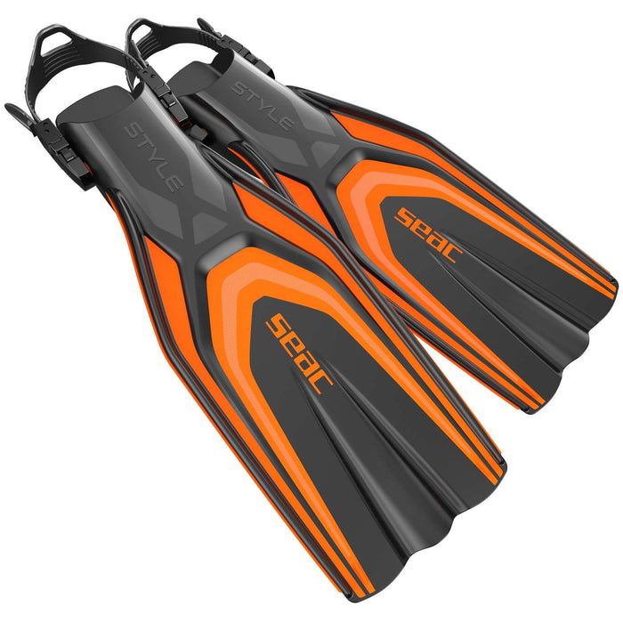 Diving Fins Style Orange S-M ~ 39-41 Seac 71-61O-S-M