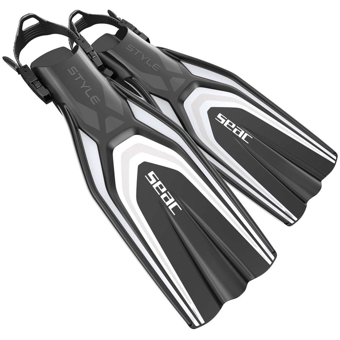 Pinne subacquee Style Bianca M-L ~ 42-43 Seac 71-61W-M-L