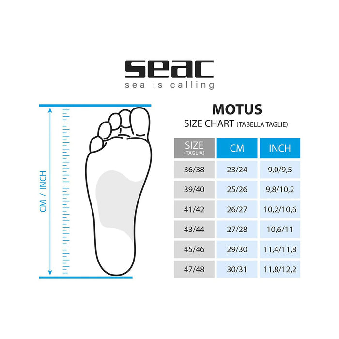 Fin Foot Pocket SEAC Motus/W-22