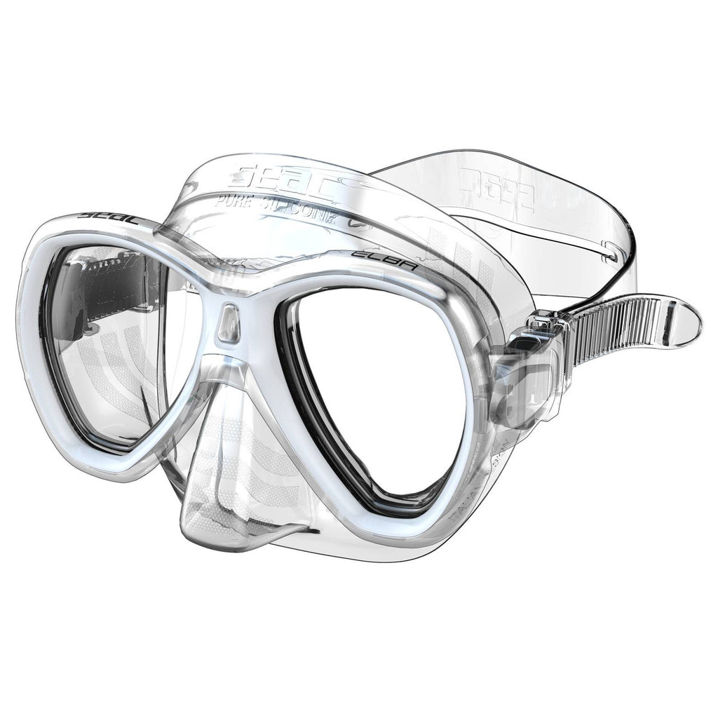 Snorkeling Mask Elba Clear-White Seac 75-41W-SKL