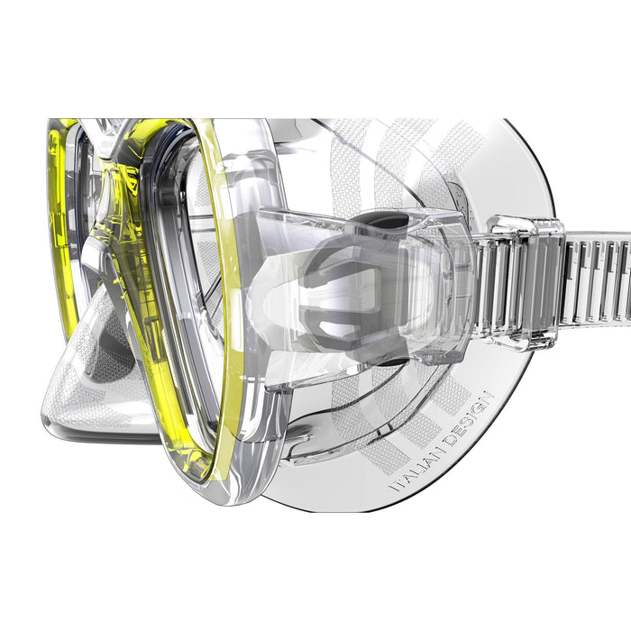 Snorkeling Mask Elba Md Clear-Yellow Seac 75-42Y-SKL