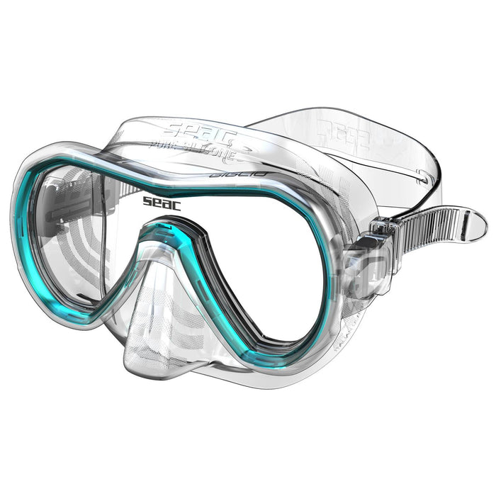 Snorkeling Mask Giglio Clear-Turquoise Seac 75-47A-SKL