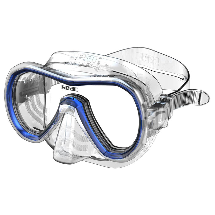 Snorkeling Mask Giglio Clear-Blue Seac 75-47B-SKL
