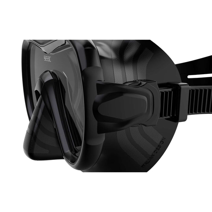 Snorkeling Mask Giglio Black Seac 75-47N-SBL