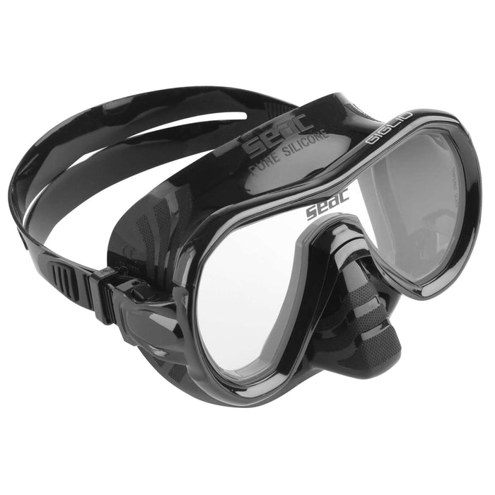 Snorkeling Mask Giglio Black Seac 75-47N-SBL