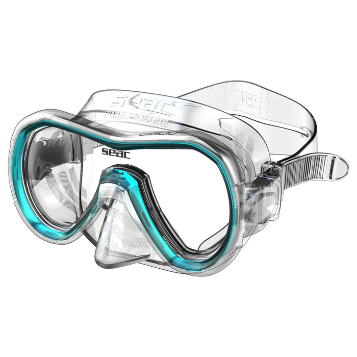 Snorkeling Mask Giglio Md Clear-Turquoise Seac 75-48A-SKL