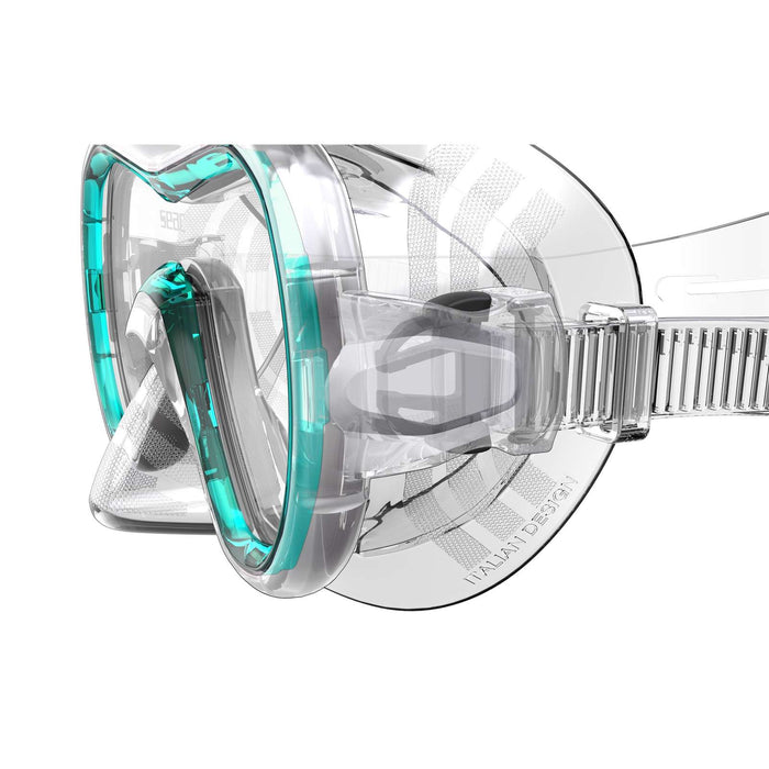 Snorkeling Mask Giglio Md Clear-Turquoise Seac 75-48A-SKL