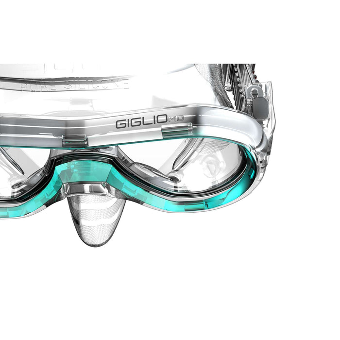 Snorkeling Mask Giglio Md Clear-Turquoise Seac 75-48A-SKL