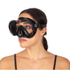 Diving Snorkeling Mask Boss Black-Red Seac 75-5NR-SBL