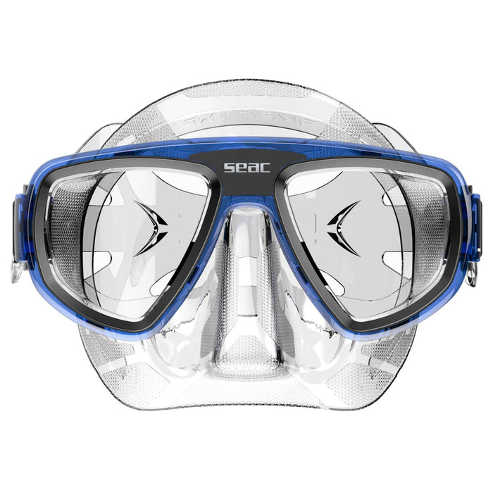 Maschera subacquea per snorkeling Extreme 50 Clear-Azzurro Seac 75-65BC-SKL