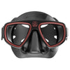 Diving Snorkeling Mask Extreme 50 Black-Red Seac 75-65NR-SBL