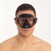 Diving Snorkeling Mask Extreme 50 Black-Red Seac 75-65NR-SBL