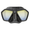 Freediving and Spearfishing Mask Eagle Mirrored Lenses Black-Yellow Seac 75-66NY-SBL-LS