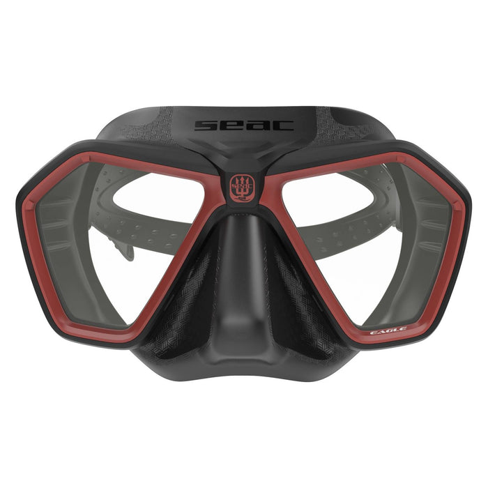 Freediving and Spearfishing Mask Eagle Black-Red Seac 75-66R-SBL