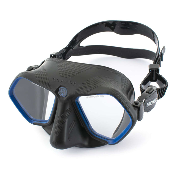 Freediving and Spearfishing Mask Raptor Black-Blue Seac 75-68B-SBL