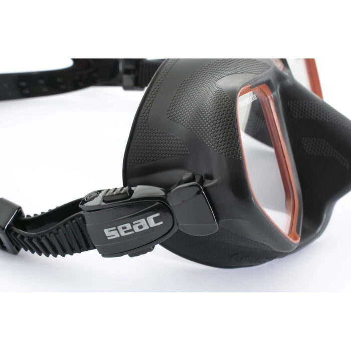 Freediving and Spearfishing Mask Raptor Black-Red Seac 75-68R-SBL