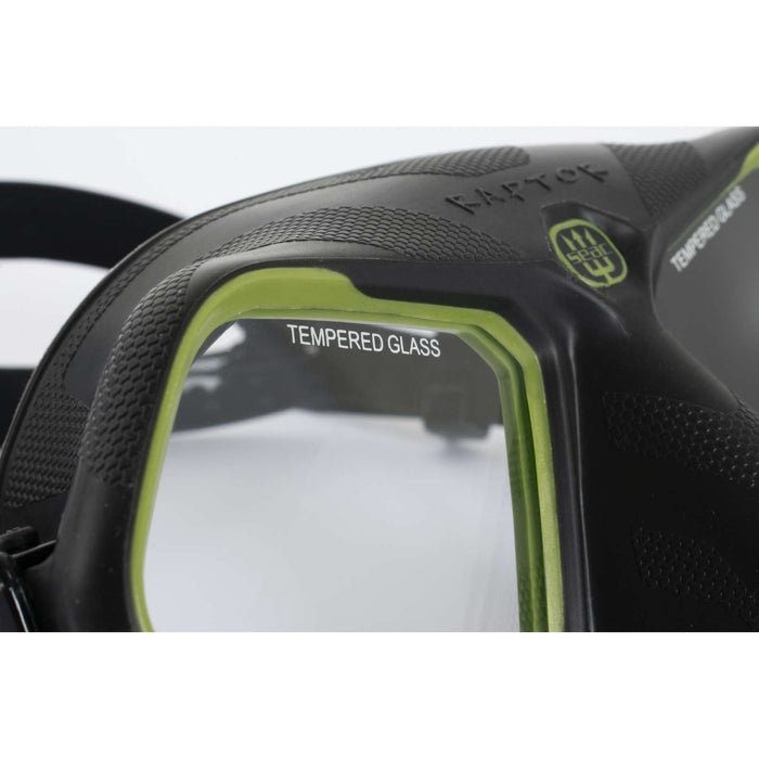 Freediving and Spearfishing Mask Raptor Black-Green Seac 75-68V-SBL