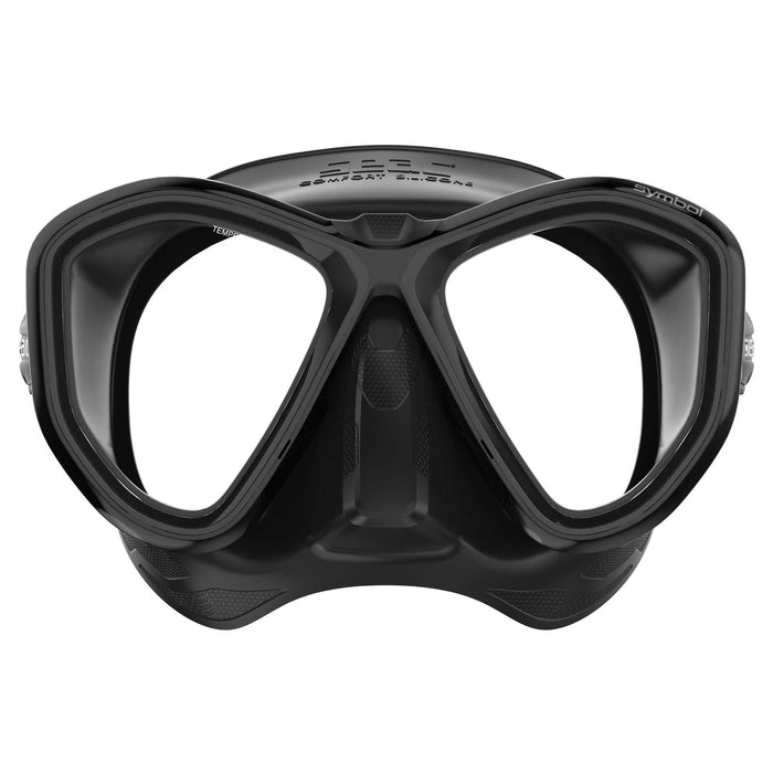 Maschera Subacquea Symbol Nero-Nero Seac 75-70N-SBL