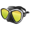 Diving Mask Symbol Black-White Mirrored Lenses Seac 75-70W-SBL-LS