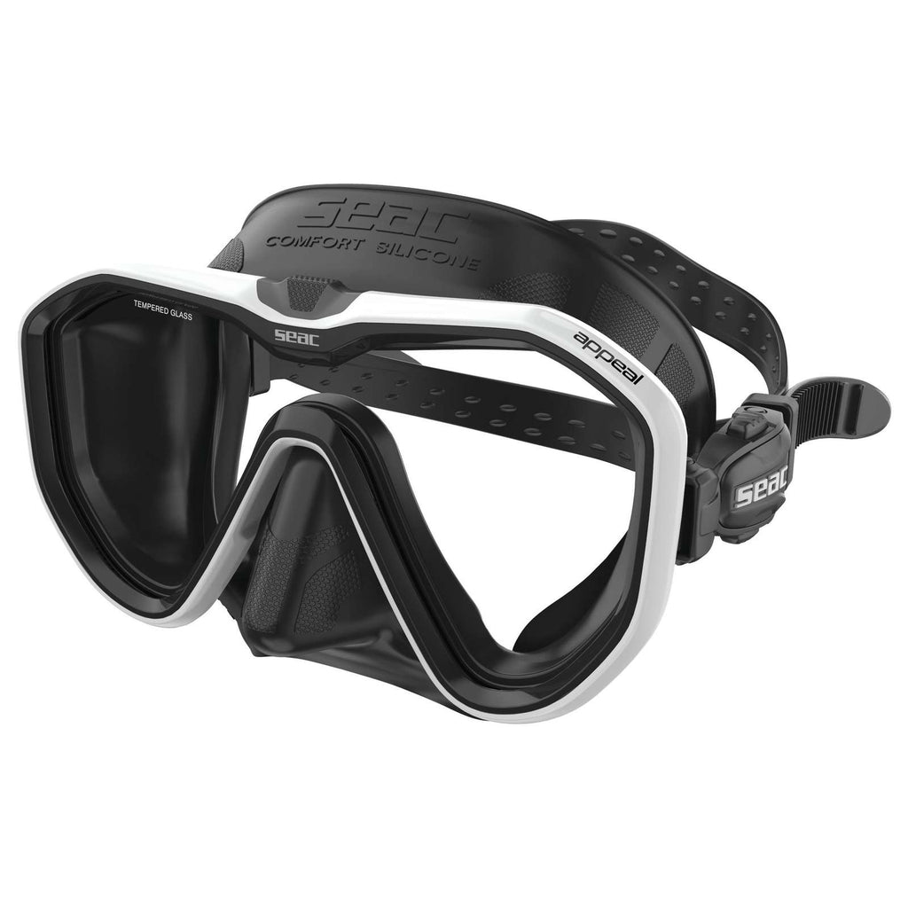Tauchermaske Appeal Asin Fit Schwarz-Weiß Seac 75-75W-SBL