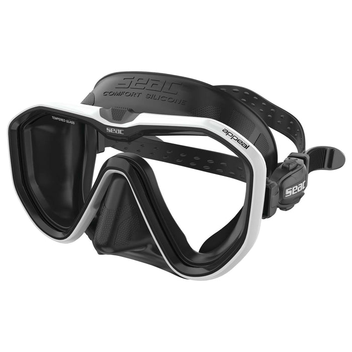 Tauchermaske Appeal Asin Fit Schwarz-Weiß Seac 75-75W-SBL