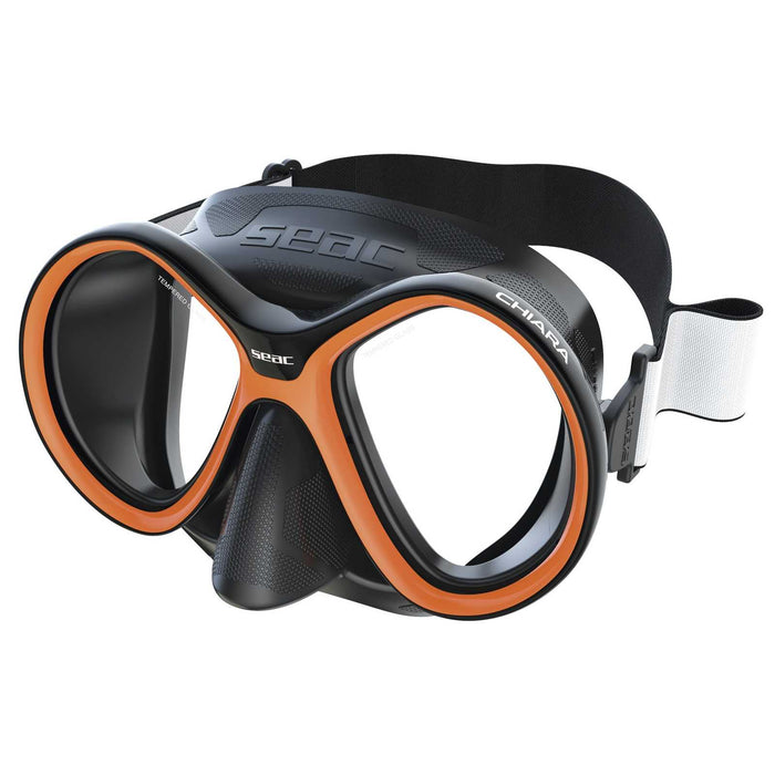 Diving Mask Chiara Black-Orange Seac 75-77O-SBL