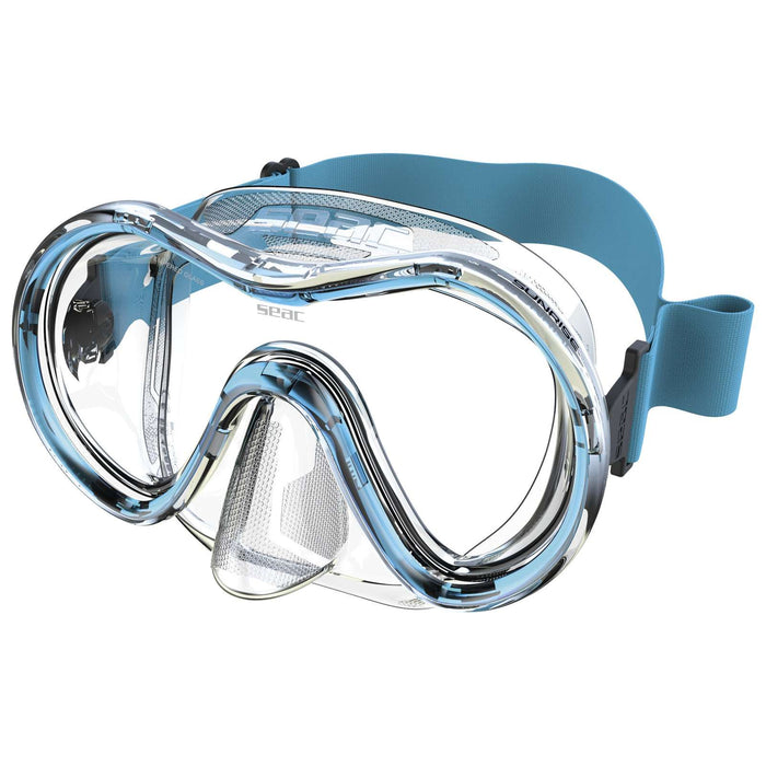 Masque de plongée Sunrise Transparent-Aquamarine Seac 75-78AQ-SKL