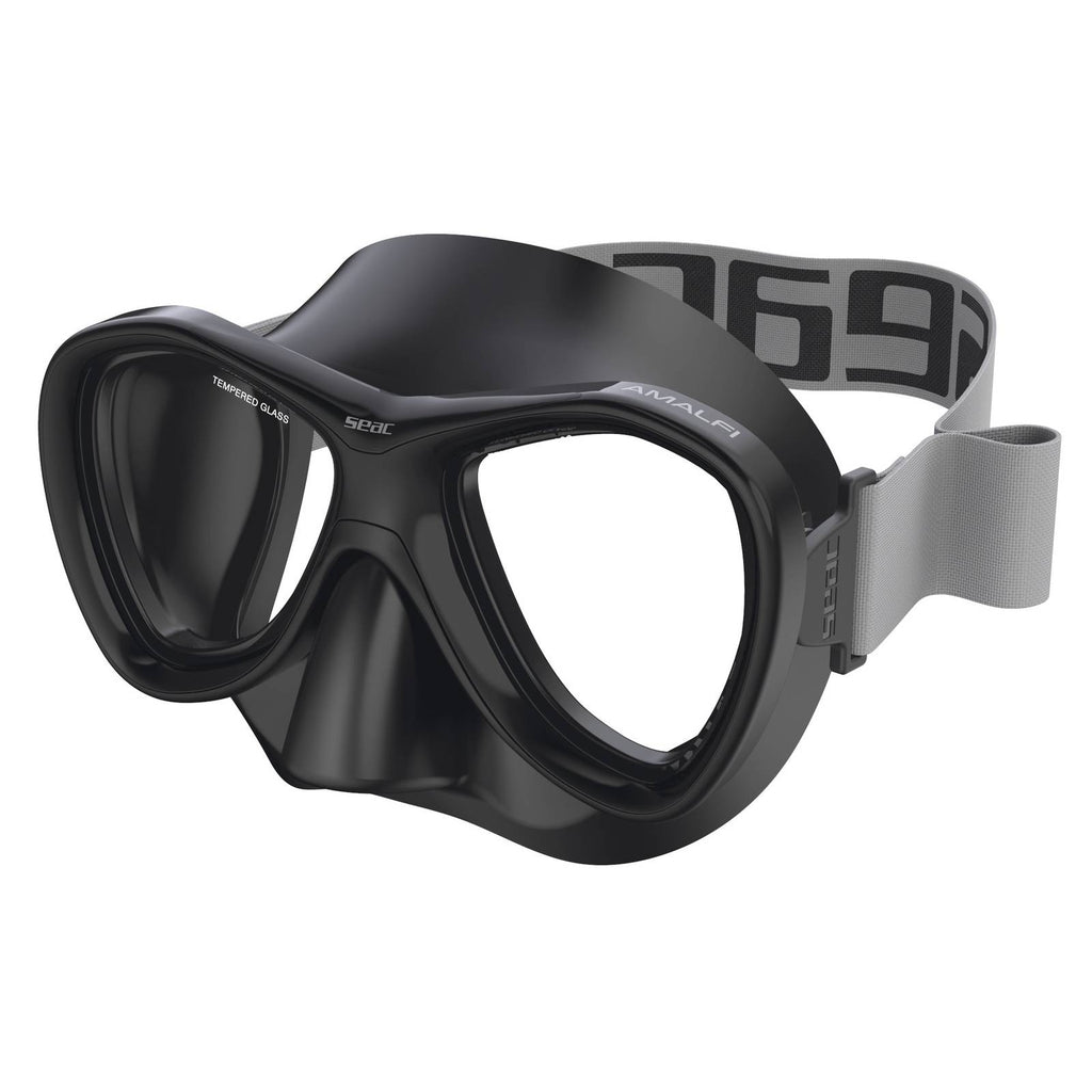 Snorkeling Mask Amalfi Black Seac 75-79N-SBL