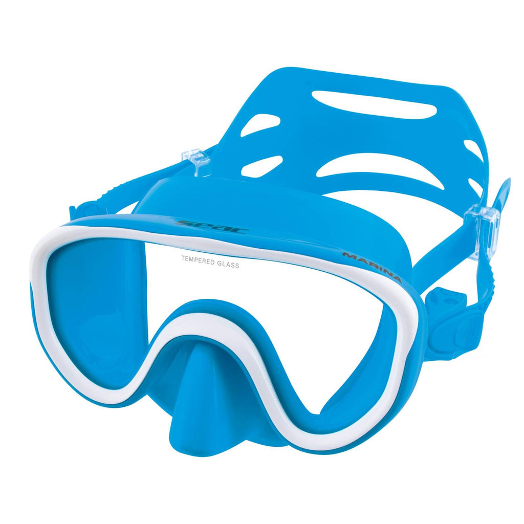 Snorkeling Mask Marina Kids Light-Blue Seac 75-7AZ-SAZ