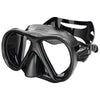 Diving Snorkeling Mask Iena Black-Silver Seac 75-8NS-SBL