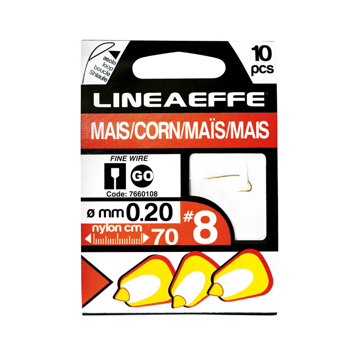 Fishing Hooks Lineaeffe Hi Quality Booklets Corn CM70