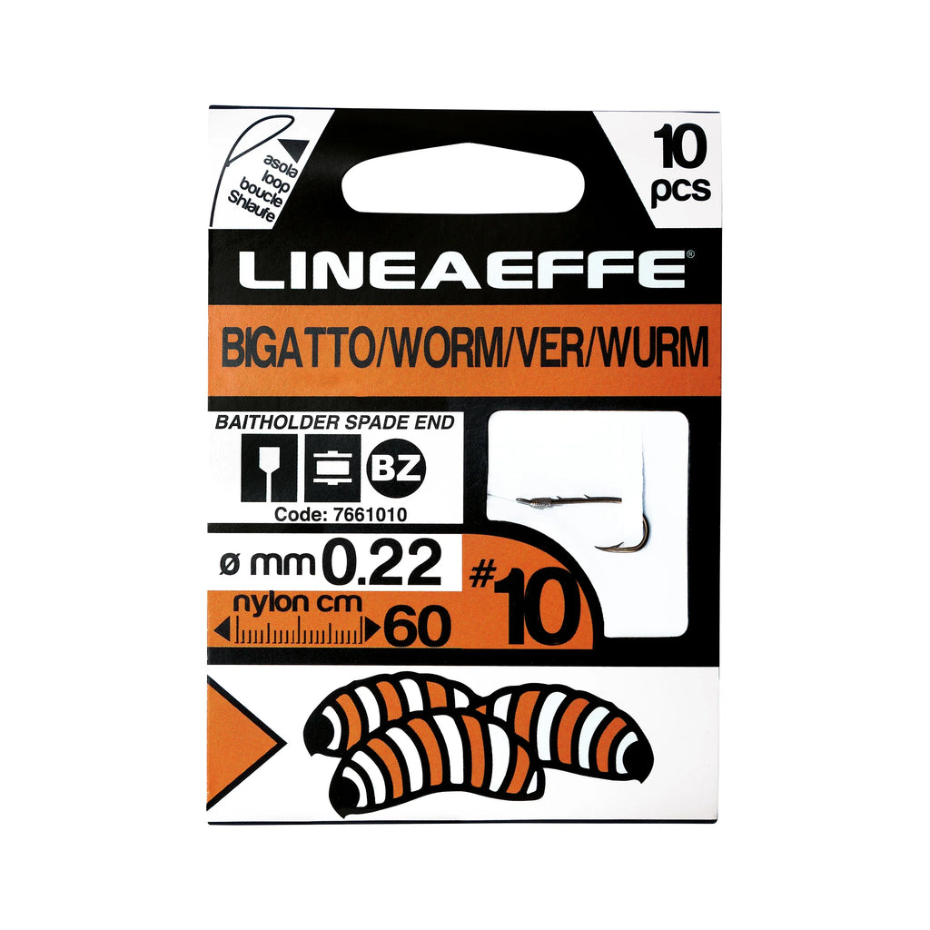 Fishing Hooks Lineaeffe Hi Quality Booklets Worm CM60