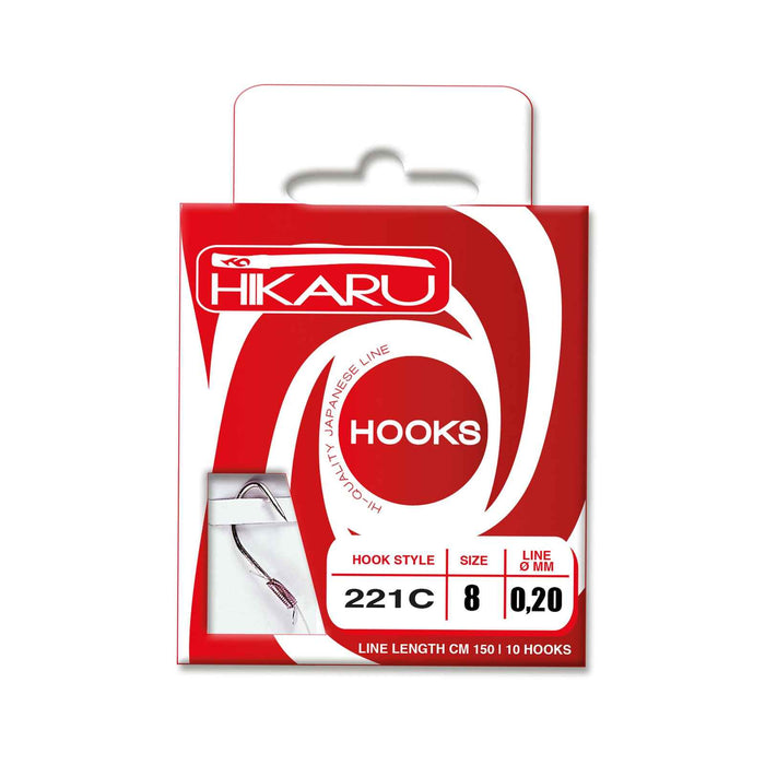 Fishing Hooks Model 221C Size 12 Diameter 0,15 Hikaru 7702112-15