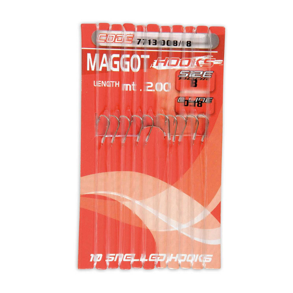 Fishing Hooks Maggot Size 12 Diameter 0,14 Lineaeffe 7713012-14