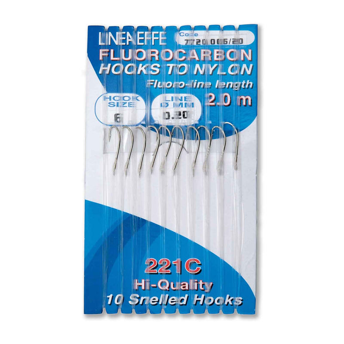 Fishing Hooks 221C Fluoro Rig Size 18 Diameter 0,12 Lineaeffe 7720018-12