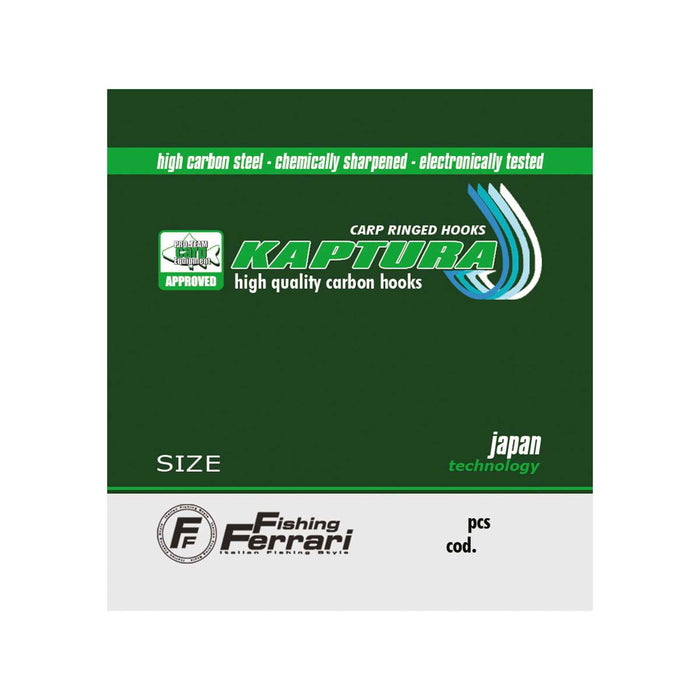 Carp Hook Bent Kaptura Size 2-0 Fishing Ferrari 7951320