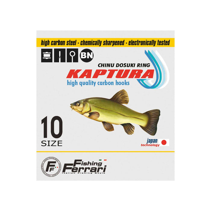 Fishing Hooks Kaptura Chinu Dosuki Ringed Size 8 Fishing Ferrari 7953808