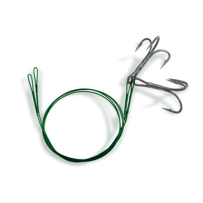Wire Leader With Treble Hook Without Swivel 1x7 45cm 12kg Size 1 Lineaeffe 7980801