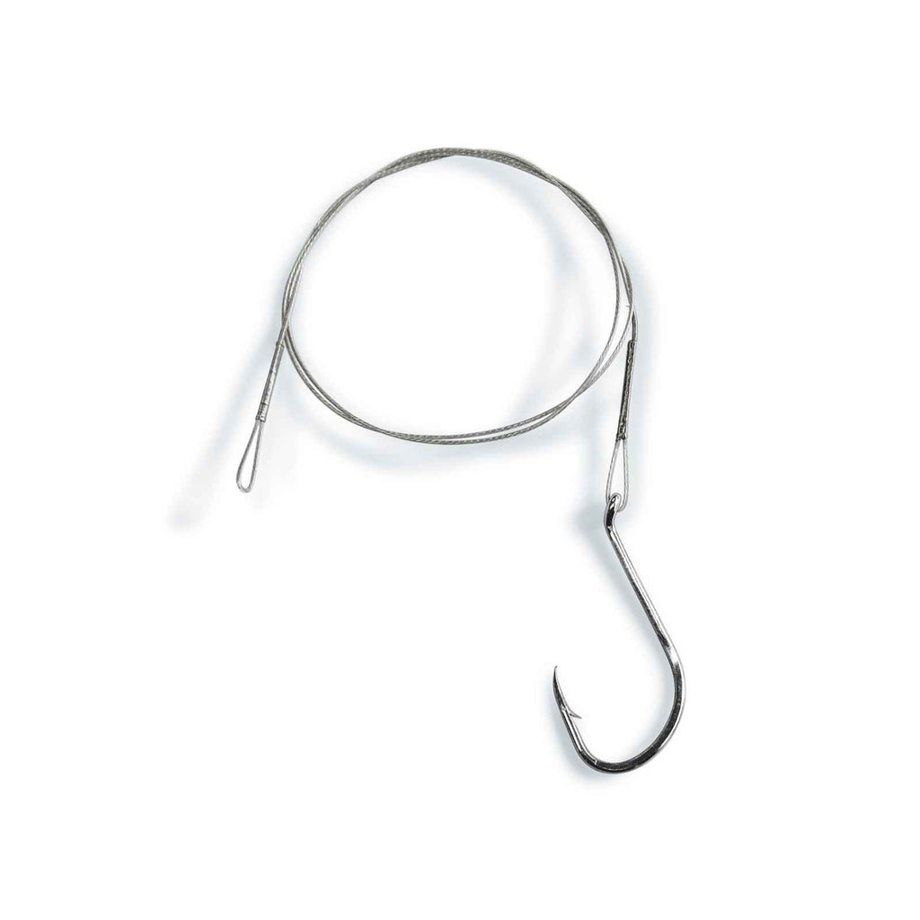 Steel Wire Tuna Card Without Swivel 1x7 50cm 25kg Size 4-0 Lineaeffe 7980940