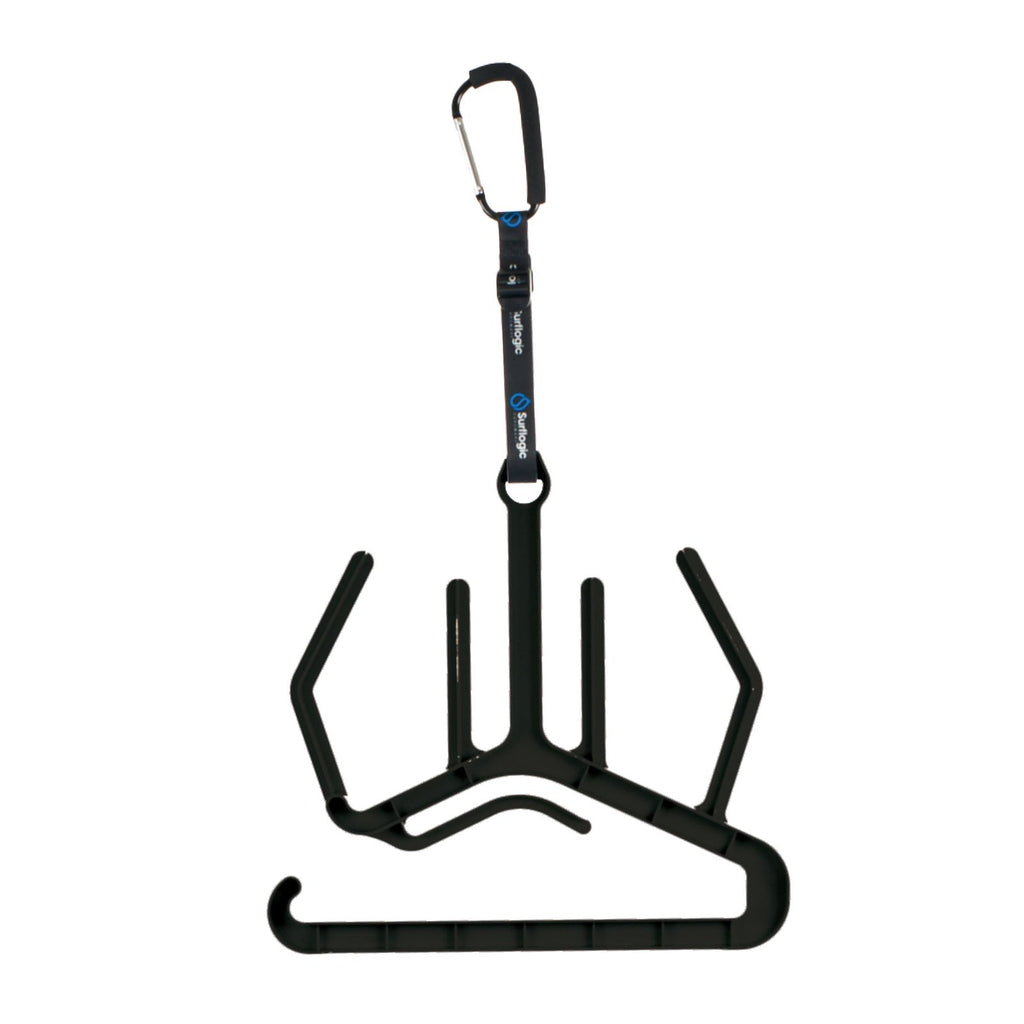 Wieszak na Mokry Kostium Maxi System Podwójny Czarny Surflogic 80209