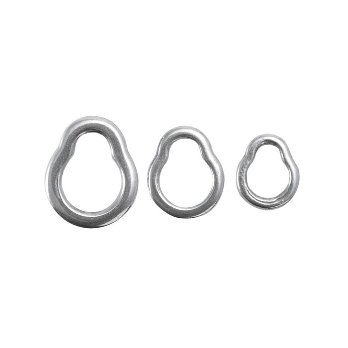 Massieve metalen ringen maat 2 Lineaeffe 8021502