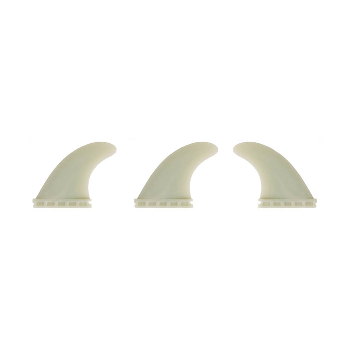 Thruster Fin Set Standard Single Tab Clear Surflogic 81001