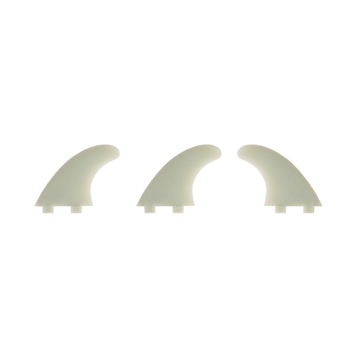 Thruster Fin Set Standard Dual Tab Clear Surflogic 81003