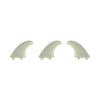 Thruster Fin Set Standard Dual Tab Clear Surflogic 81003