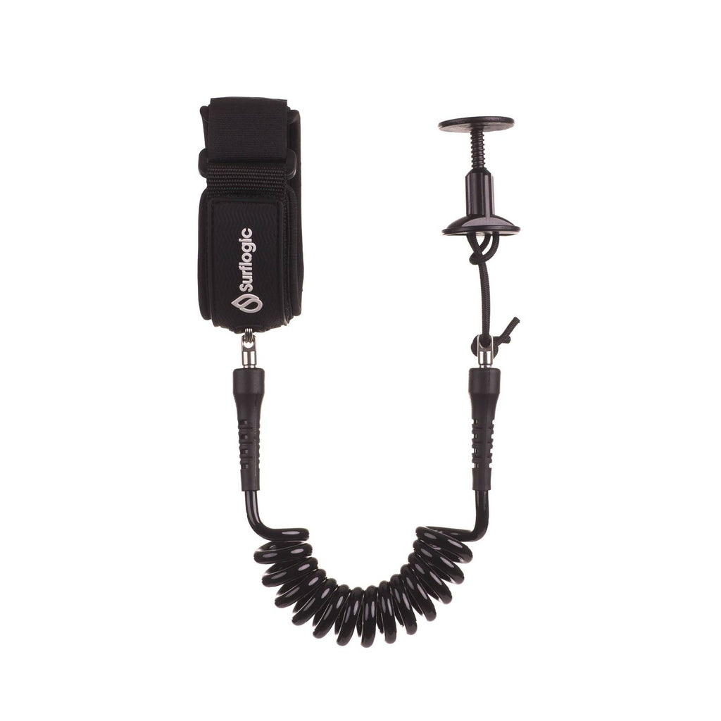 Leash Bodyboard Coil Bizeps Schwarz Surflogic 81301