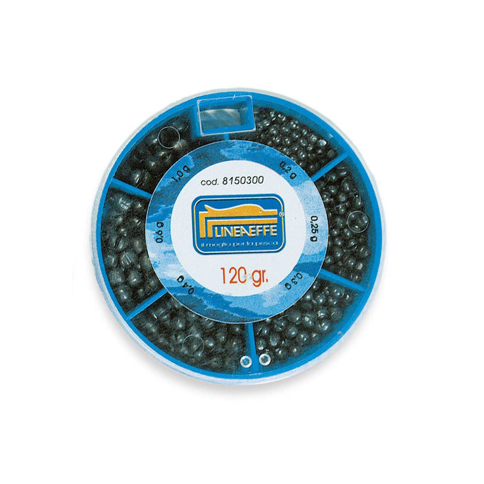 Soft Lead Box Split Shots Small Sizes 120g Lineaeffe 8150300