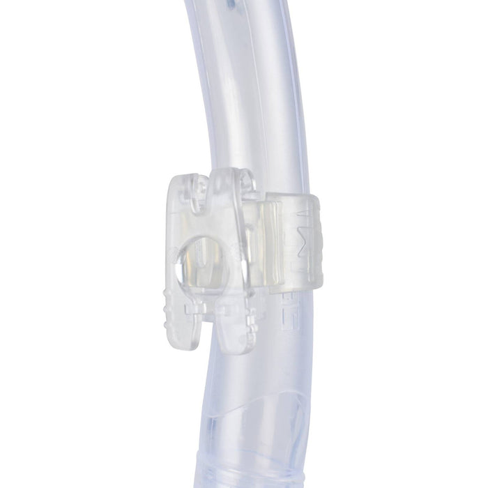 Diving Snorkeling Snorkel Vortex Dry Clear-White Seac 84-22W-SKL