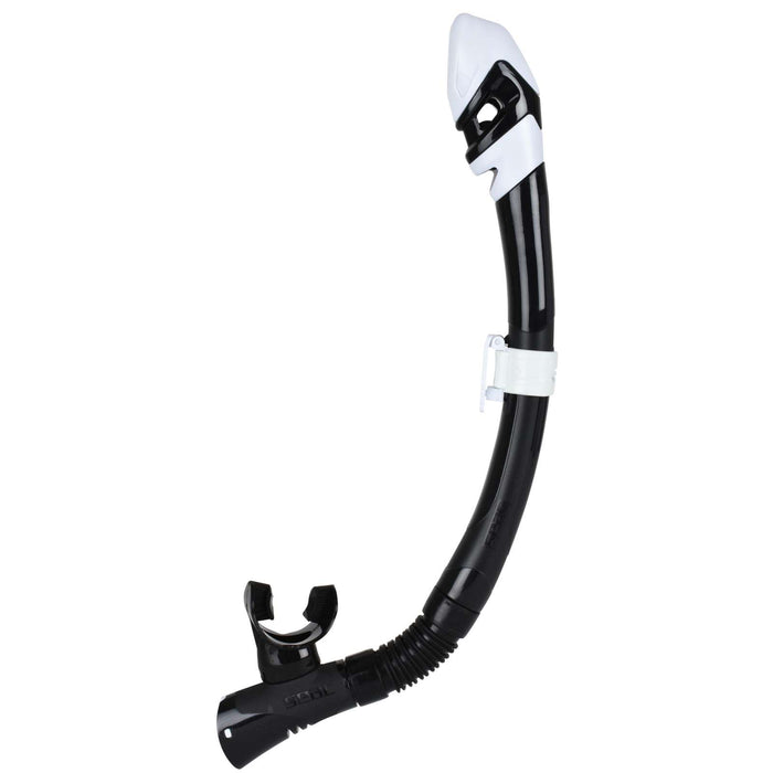 Diving Snorkeling Snorkel Fast Tech Dry Black-White Seac 84-32NW-SBL